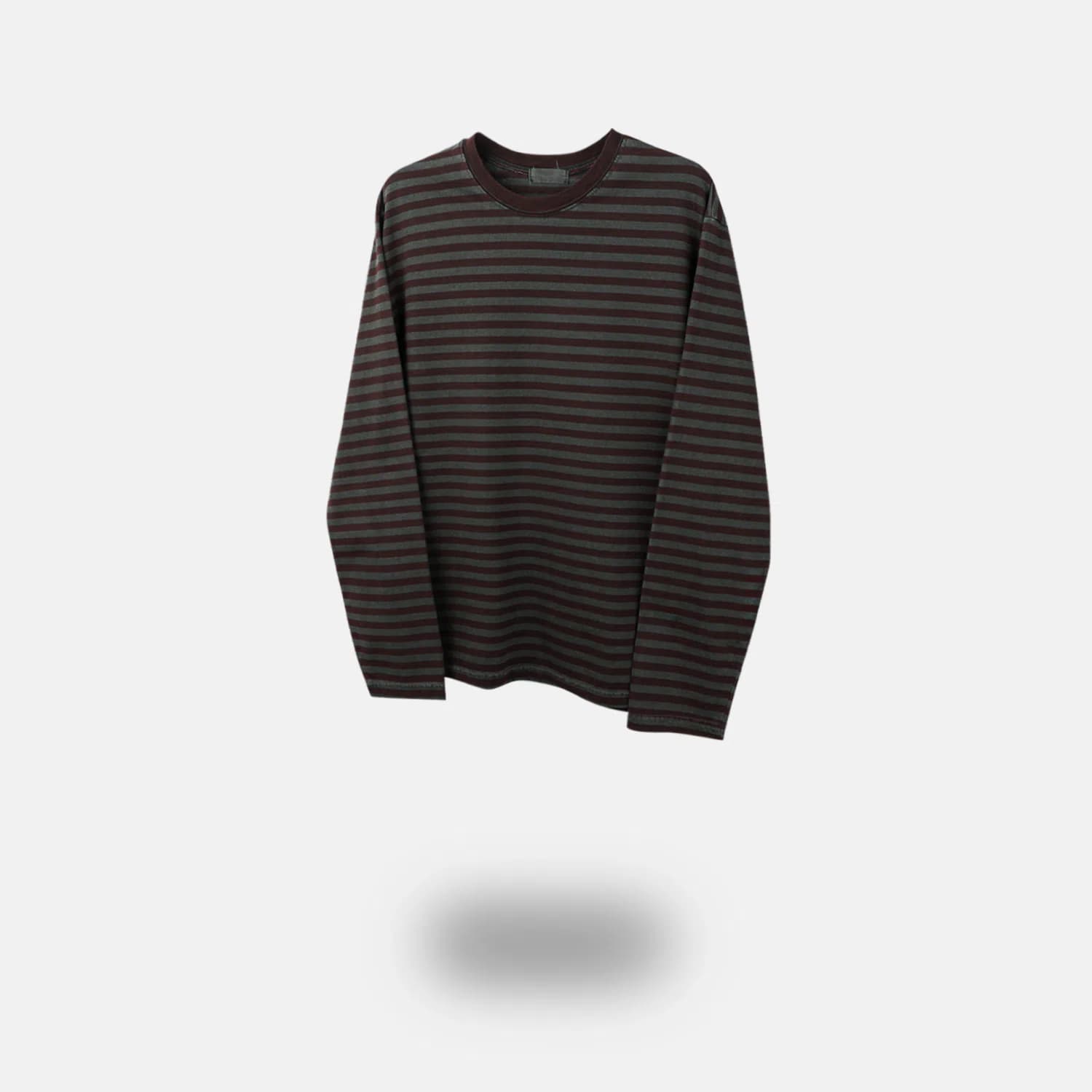 히오비 Vota Pigment Stripe Sleeve Tee