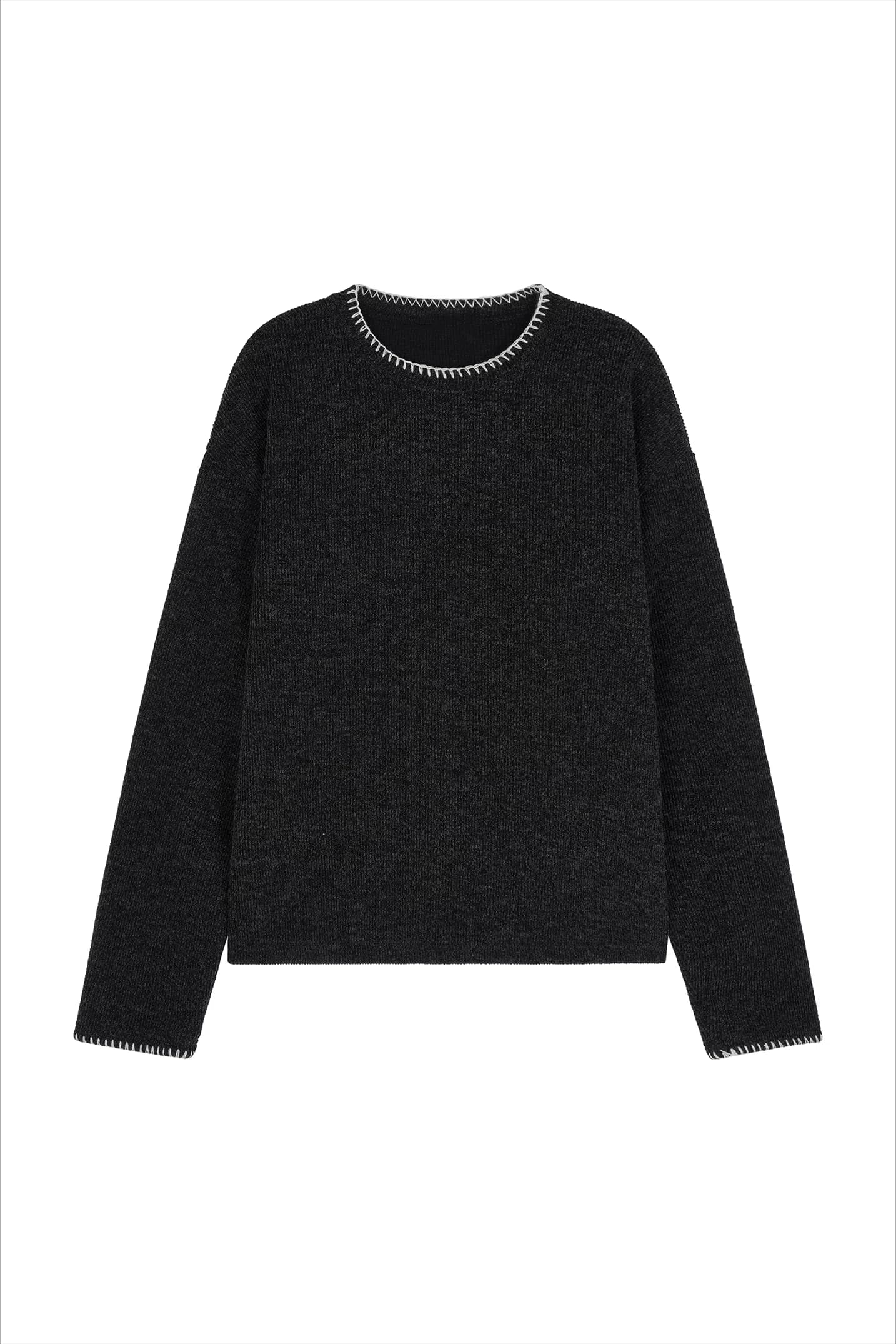 히오비 Stitch Line Crop Knit