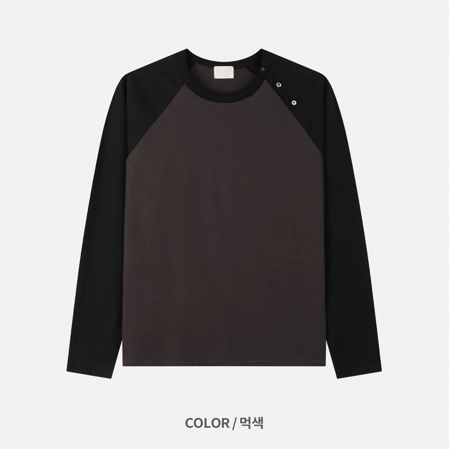 히오비 Shoulder Button Raglan Sleeve Tee