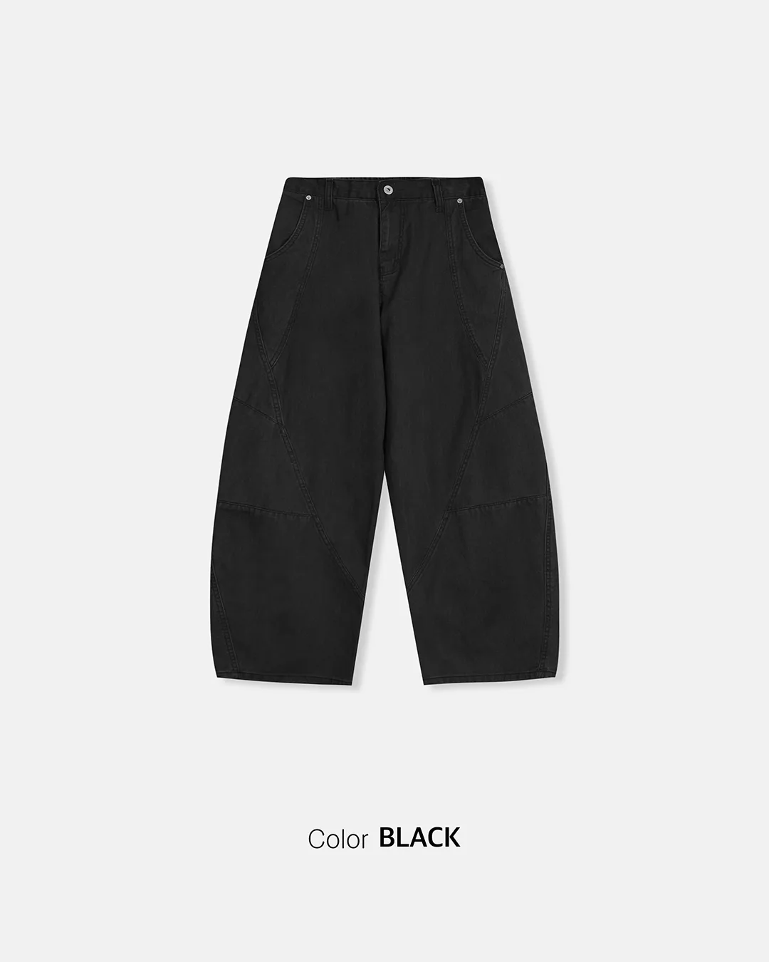 비벨로 CY 커브드 라인 절개 팬츠 4