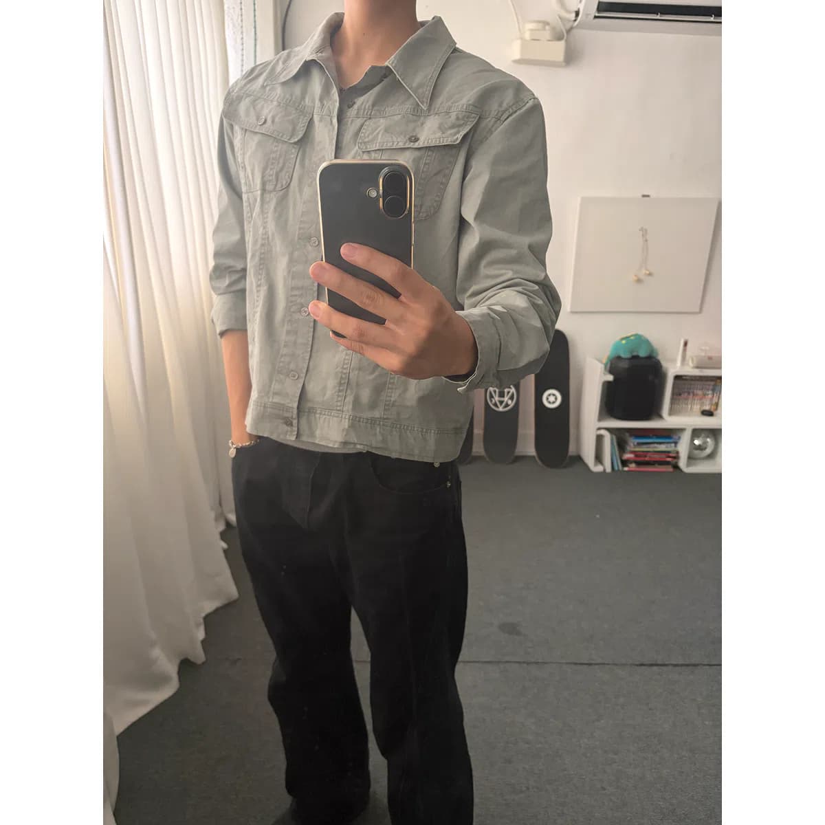 재이 Cross Stitch Work Shirts 4
