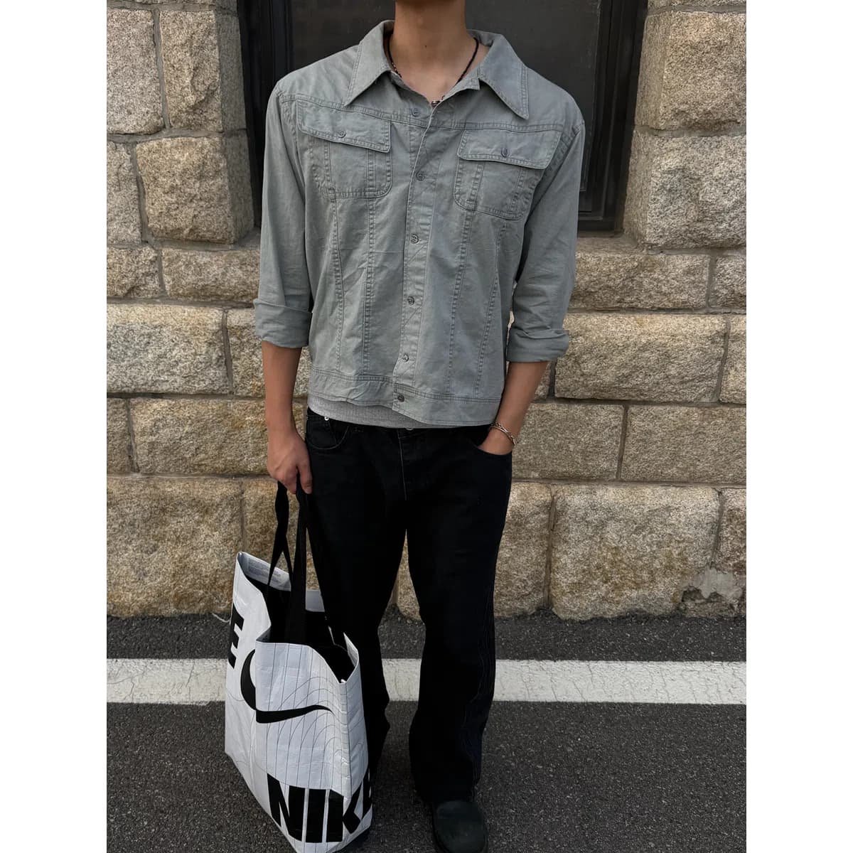 재이 Cross Stitch Work Shirts 2